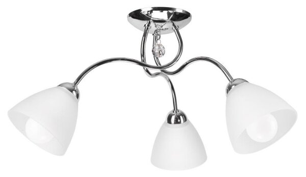 Přisazený lustr MIRANDA 3xE27/60W/230V lesklý chrom
