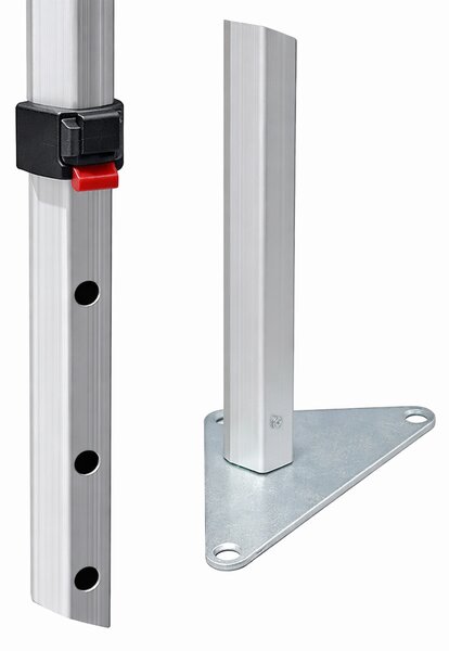 Nůžkový párty stan 3x6m OCEL Standard – 4 plné bočnice barva Černá