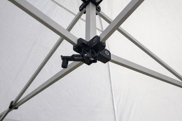 Nůžkový párty stan 3x6m OCEL Standard – 4 plné bočnice barva Černá