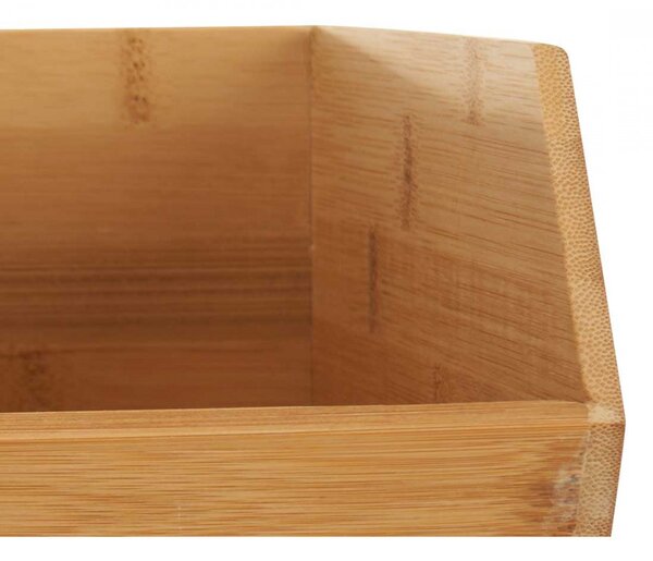 5Five® Bambusový organizér, úložný box 2-komorový, dvojitý, DOUBLE CAJA, 34x31x13