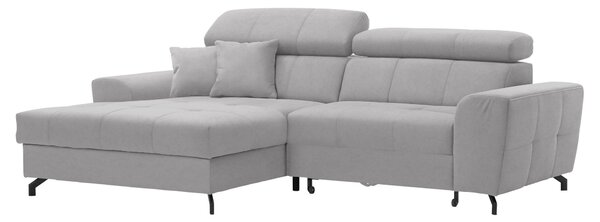 ROHOVÁ SEDAČKA, textil, světle šedá Carryhome - Sedací soupravy, Online Only