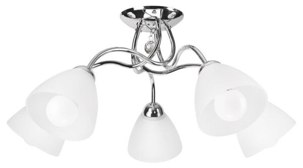 Přisazený lustr MIRANDA 5xE27/60W/230V lesklý chrom