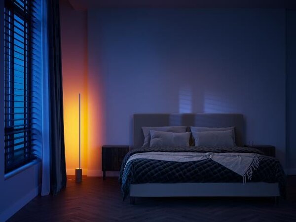 HUE WACA Gradient Signe stojací LED lampa 29W 2550lm 2000-6500K RGB IP20 bílá+dub