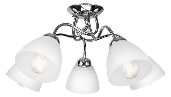Přisazený lustr MIRANDA 5xE27/60W/230V lesklý chrom