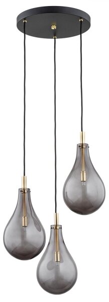 Argon 6105 - Lustr na lanku OAKLAND 3xG9/6W/230V černá
