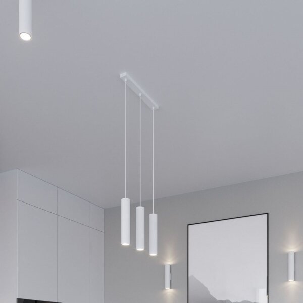 Sollux SL.1078 - Lustr na lanku LAGOS 3xGU10/10W/230V bílá