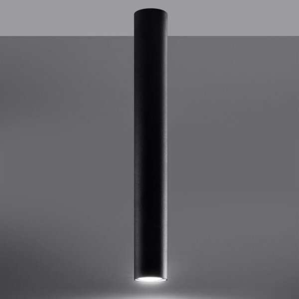 Sollux SL.1003 - Bodové svítidlo LAGOS 1xGU10/10W/230V 60 cm černá