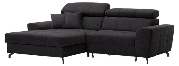 ROHOVÁ SEDAČKA, textil, barvy grafitu Carryhome - Sedací soupravy, Online Only