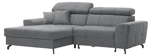 ROHOVÁ SEDAČKA, textil, šedá Carryhome - Sedací soupravy, Online Only