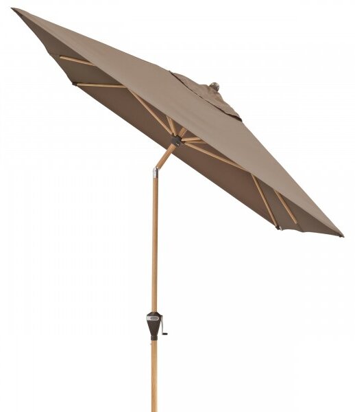 Doppler ALU WOOD zahradní slunečník 300 x 200 cm hnědá