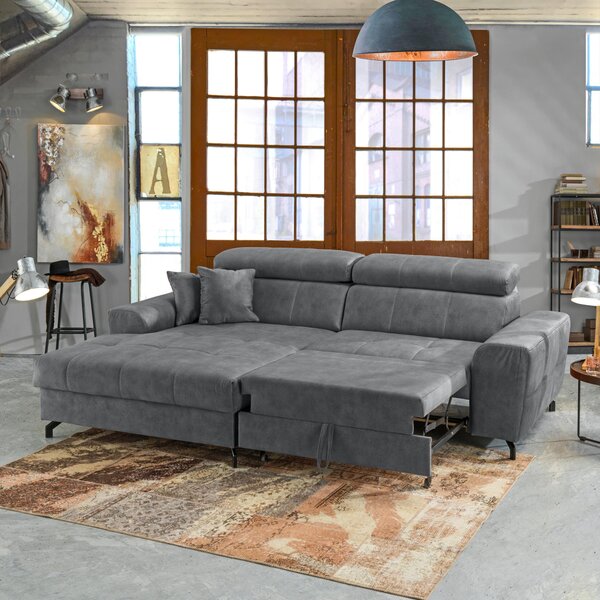 ROHOVÁ SEDAČKA, textil, šedá Carryhome - Sedací soupravy, Online Only