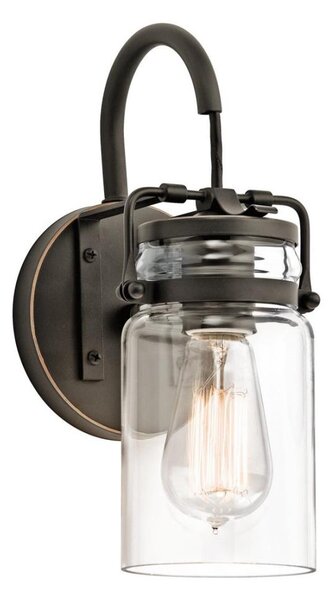 Elstead KL-BRINLEY1-OZ - Nástěnné svítidlo BRINLEY 1xE27/60W/230V antracit