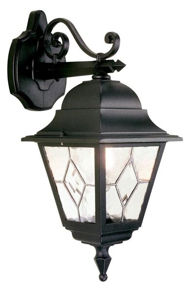 Elstead NR2-BLK - Venkovní nástěnné svítidlo NORFOLK 1xE27/100W/230V IP43