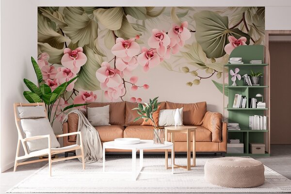 Fototapety Orchideje, závěsné květiny, Fototapety květiny, w05619 : uwalls.cz