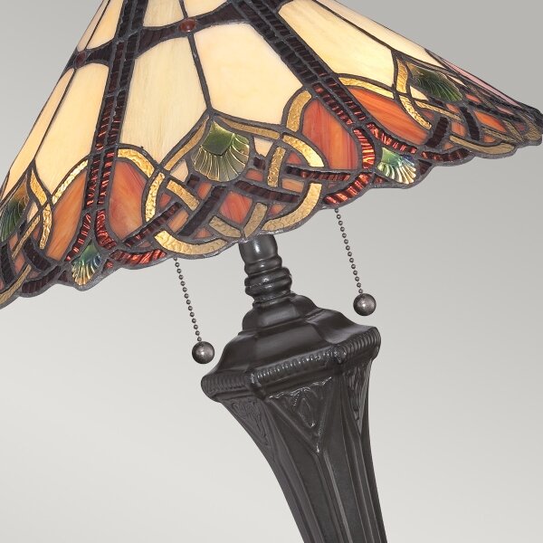 Elstead QZ-CAMBRIDGE-TL - Stolní lampa Tiffany BELLE 2xE27/75W/230V