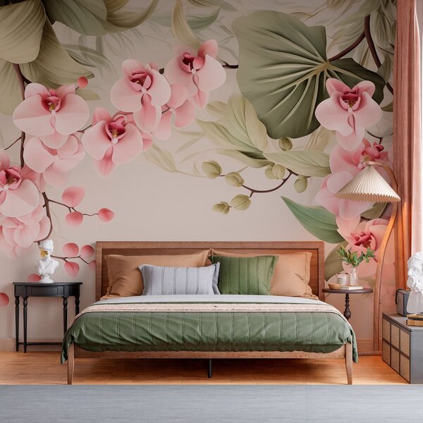 Fototapety Orchideje, závěsné květiny, Fototapety květiny, w05619 : uwalls.cz