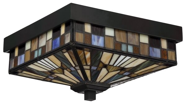Elstead QZ-INGLENOOK-F - Venkovní stropní svítidlo INGLENOOK 2xE27/60W/230V IP44