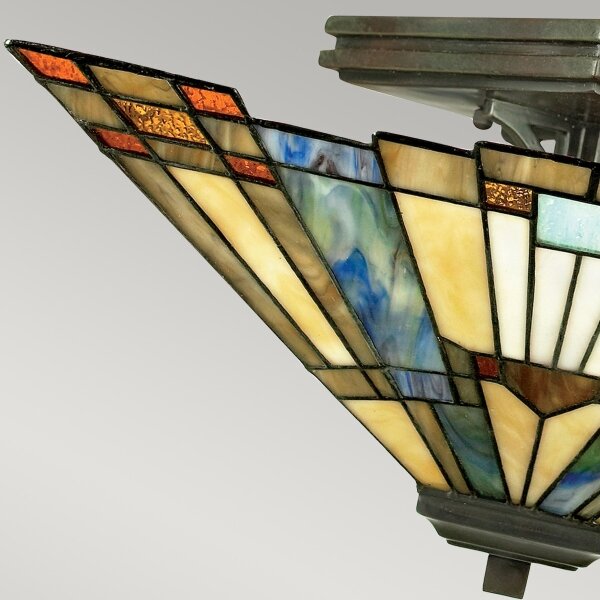 Elstead QZ-INGLENOOK-SF - Stropní svítidlo Tiffany INGLENOOK 2xE27/60W/230V