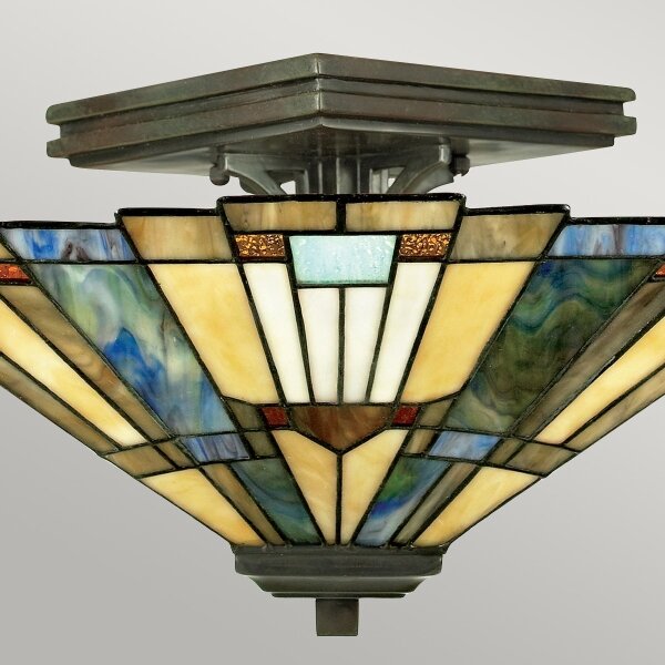 Elstead QZ-INGLENOOK-SF - Stropní svítidlo Tiffany INGLENOOK 2xE27/60W/230V