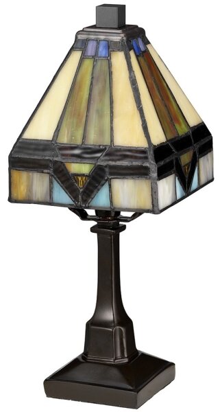Elstead QZ-HOLMES-TL - Stolní lampa Tiffany HOLMES 1xE14/25W/230V