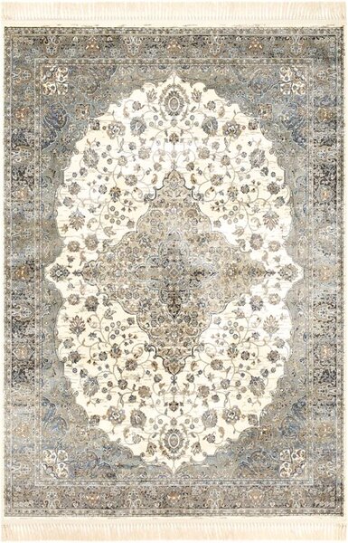 Klasický kusový koberec Ragotex Beluchi 88923 6949 šedý / modrý Rozměr: 135x195 cm