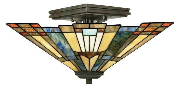 Elstead QZ-INGLENOOK-SF - Stropní svítidlo Tiffany INGLENOOK 2xE27/60W/230V