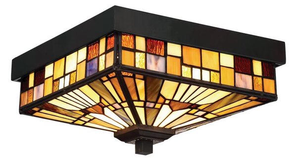 Elstead QZ-INGLENOOK-F - Venkovní stropní svítidlo INGLENOOK 2xE27/60W/230V IP44