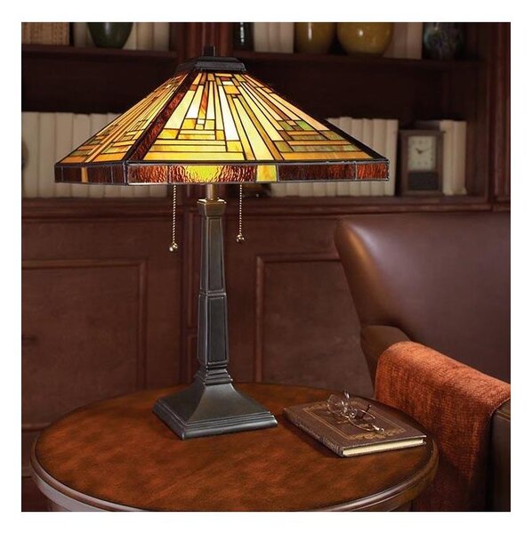 Elstead QZ-STEPHEN-TL - Stolní lampa Tiffany STEPHEN 2xE27/60W/230V