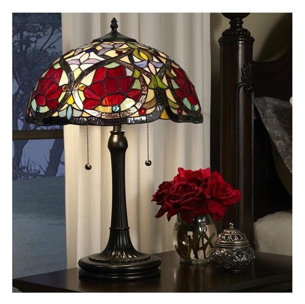 Elstead QZ-LARISSA-TL - Stolní lampa Tiffany LARISSA 2xE27/60W/230V