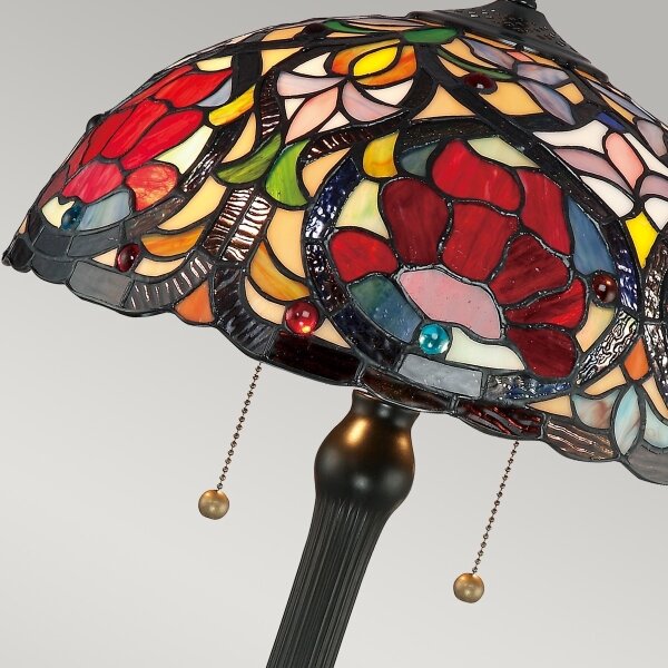 Elstead QZ-LARISSA-TL - Stolní lampa Tiffany LARISSA 2xE27/60W/230V