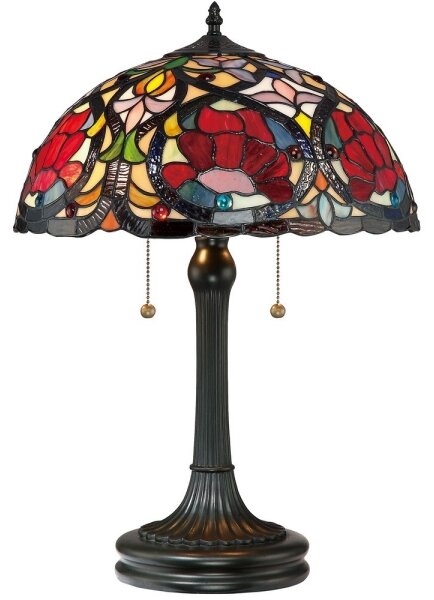 Elstead QZ-LARISSA-TL - Stolní lampa Tiffany LARISSA 2xE27/60W/230V