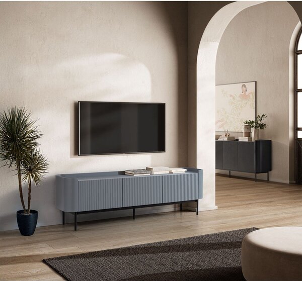 Černá komoda 200x80x40 cm Willa – MOME