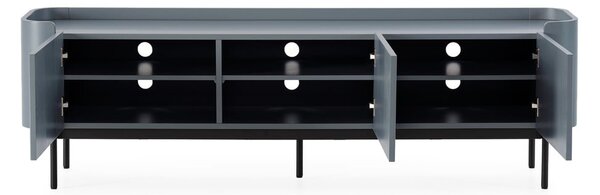 Šedomodrý TV stolek 180x55x40 cm Willa – MOME