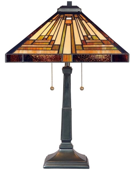 Elstead QZ-STEPHEN-TL - Stolní lampa Tiffany STEPHEN 2xE27/60W/230V