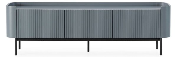 Šedomodrý TV stolek 180x55x40 cm Willa – MOME