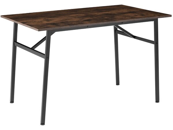 Tectake Jídelní stůl Swansea 120x75x76cm - Industriální dřevo tmavé, rustikální