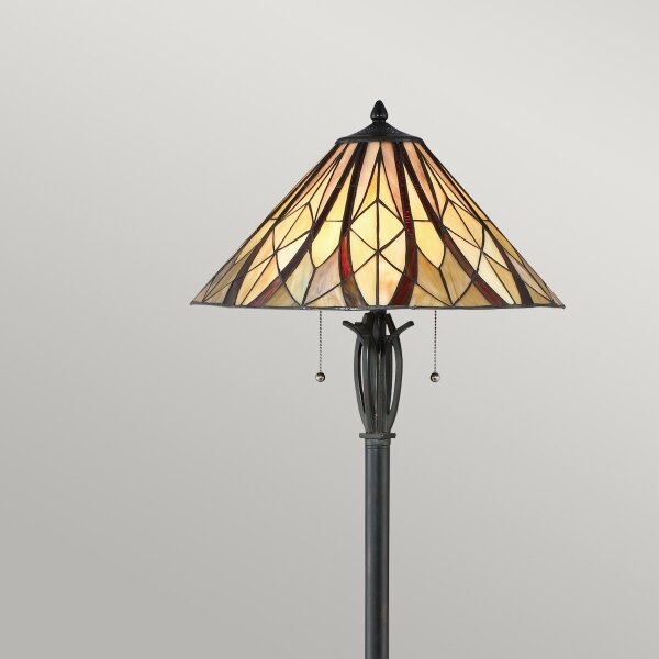 Elstead QZ-VICTORY-FL - Stojací lampa Tiffany VICTORY 2xE27/60W/230V