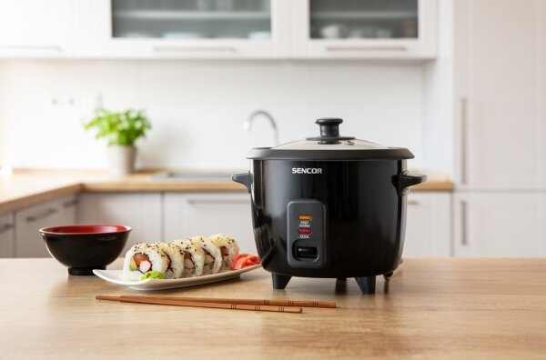 Sencor - Rýžovar 300W/230V 0,6l černá