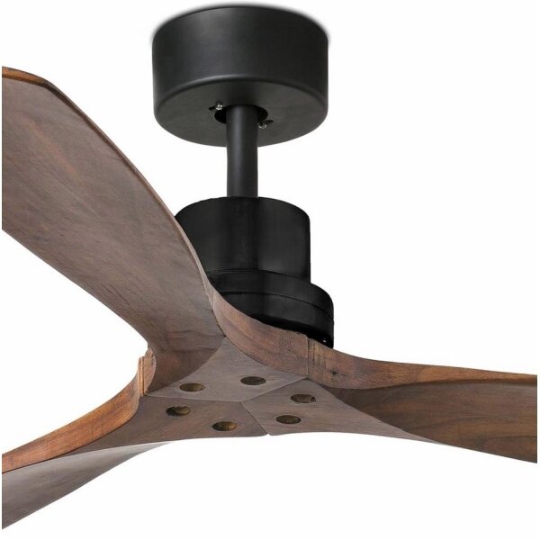 FARO 33516DC-Stropní ventilátor LANTAU černá/hnědá pr. 132 cm + dálkové ovládání