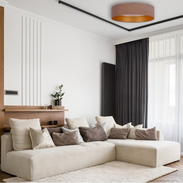 Brilagi - LED Stropní svítidlo VELVET LED/24W/230V 3000/4000/6400K béžová/zlatá