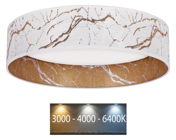 Brilagi - LED Stropní svítidlo VELVET LED/24W/230V 3000/4000/6400K bílá/zlatá