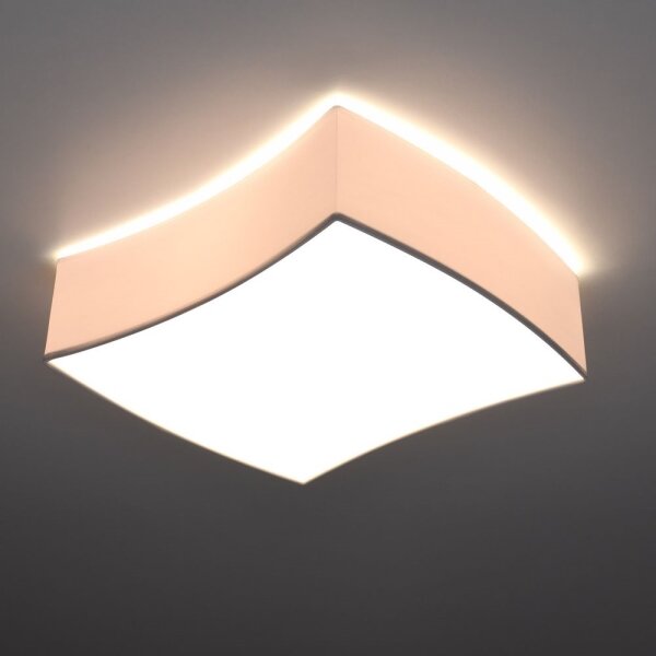 Sollux SL.1054 - Stropní svítidlo SQUARE 2xE27/60W/230V bílá