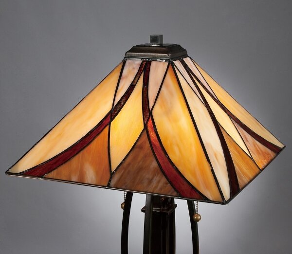 Elstead QZ-ASHEVILLE-TL - Stolní lampa Tiffany ASHEVILLE 2xE27/60W/230V