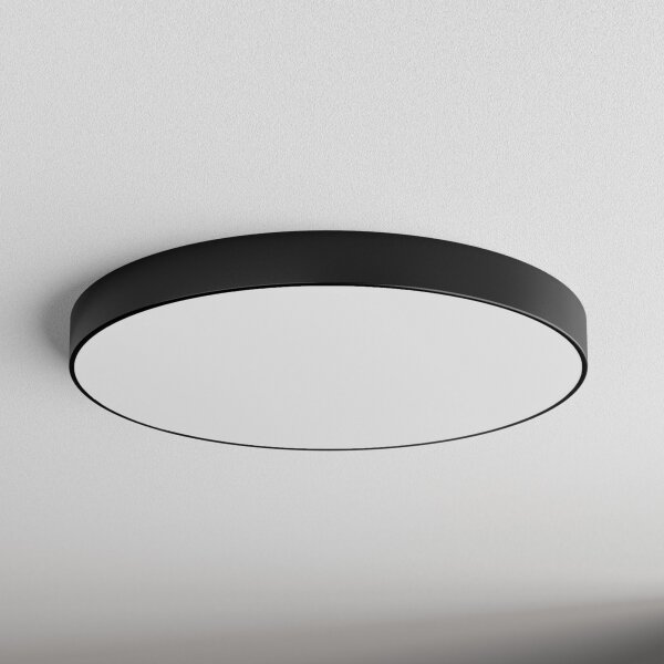 Stropní svítidlo se senzorem CLEO 6xE27/24W/230V pr. 80 cm černá