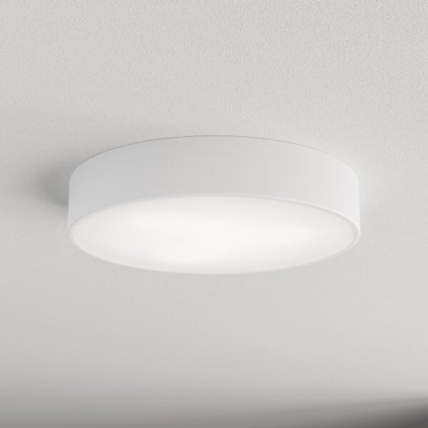 Koupelnové stropní svítidlo se senzorem CLEO 3xE27/24W/230V pr. 40 cm bílá IP54