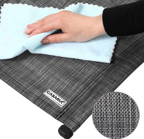 Casaria Relaxační houpací skládací lehátko šedé 108511