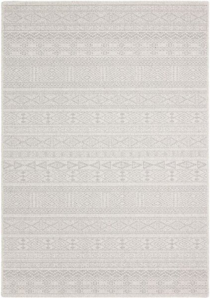 Kusový koberec vlněný Agnella Noble Pera Geometrický světle šedý Rozměr: 160x230 cm