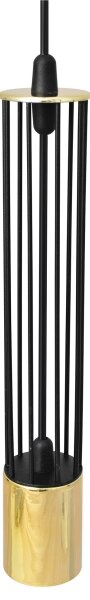 LED Lustr na lanku BARS 3xGU10/4,8W/230V černá/zlatá