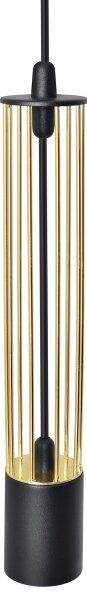 LED Lustr na lanku BARS 3xGU10/4,8W/230V černá/zlatá