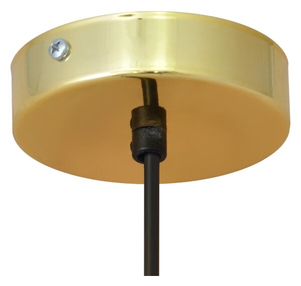 LED Lustr na lanku BARS 1xGU10/4,8W/230V černá/zlatá